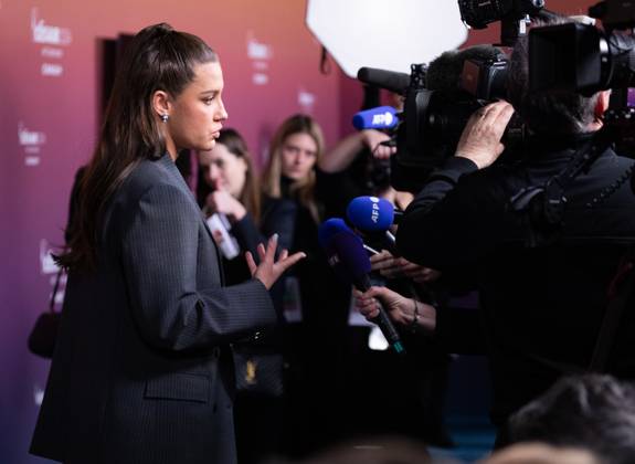 49eme ceremonie des CESAR - Salle de presse Phtocall des laureats. 49th CESAR ceremony awards. Photocall of winners : Adele Exarchopoulos 302003 2024-02-23 Olympia  Copyright: xIvankaxVoisinx xStarfacex STAR_302003_107