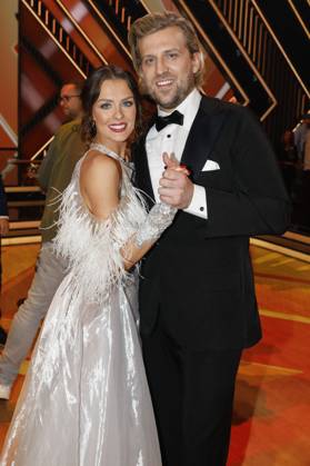 Tillman Schulz mit Patricija Ionel bei der Kennenlern-Show der 17. Staffel der RTL-Tanzshow Let s Dance im MMC Coloneum. Köln, 23.02.2024
