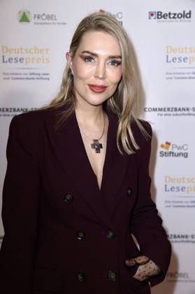 Alexa Feser bei der Verleihung des Deutschen Lesepreises 2024 im Humboldt CarrÃ . Berlin, 27.02.2024