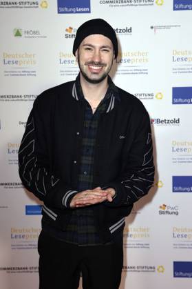 Dominik Porschen bei der Verleihung des Deutschen Lesepreises 2024 im Humboldt CarrÃ . Berlin, 27.02.2024