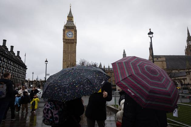 February 22, 2024, London, United Kingdom: General view of the British Houses of Parliament in London. A motion of no confidence in House of Commons speaker Lindsay Hoyle has now been signed by more than 70 MPs after he broke with the convention to allow a vote on Labouris Gaza ceasefire amendment. London United Kingdom - ZUMAs197 20240222_aaa_s197_386 Copyright: xTejasxSandhux