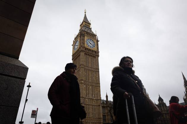 February 22, 2024, London, United Kingdom: General view of the British Houses of Parliament in London. A motion of no confidence in House of Commons speaker Lindsay Hoyle has now been signed by more than 70 MPs after he broke with the convention to allow a vote on Labouris Gaza ceasefire amendment. London United Kingdom - ZUMAs197 20240222_aaa_s197_387 Copyright: xTejasxSandhux