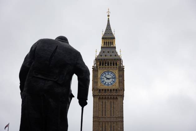 February 22, 2024, London, United Kingdom: General view of the British Houses of Parliament in London. A motion of no confidence in House of Commons speaker Lindsay Hoyle has now been signed by more than 70 MPs after he broke with the convention to allow a vote on Labouris Gaza ceasefire amendment. London United Kingdom - ZUMAs197 20240222_aaa_s197_389 Copyright: xTejasxSandhux