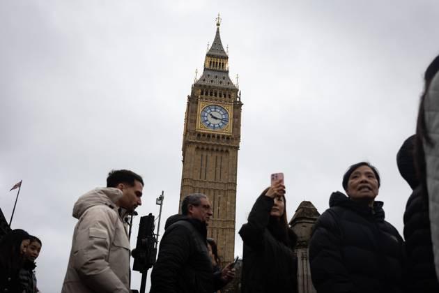 February 22, 2024, London, United Kingdom: General view of the British Houses of Parliament in London. A motion of no confidence in House of Commons speaker Lindsay Hoyle has now been signed by more than 70 MPs after he broke with the convention to allow a vote on Labouris Gaza ceasefire amendment. London United Kingdom - ZUMAs197 20240222_aaa_s197_390 Copyright: xTejasxSandhux