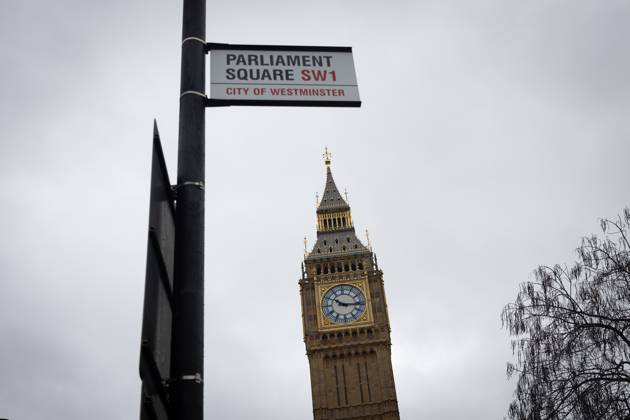 February 22, 2024, London, United Kingdom: General view of the British Houses of Parliament in London. A motion of no confidence in House of Commons speaker Lindsay Hoyle has now been signed by more than 70 MPs after he broke with the convention to allow a vote on Labouris Gaza ceasefire amendment. London United Kingdom - ZUMAs197 20240222_aaa_s197_391 Copyright: xTejasxSandhux