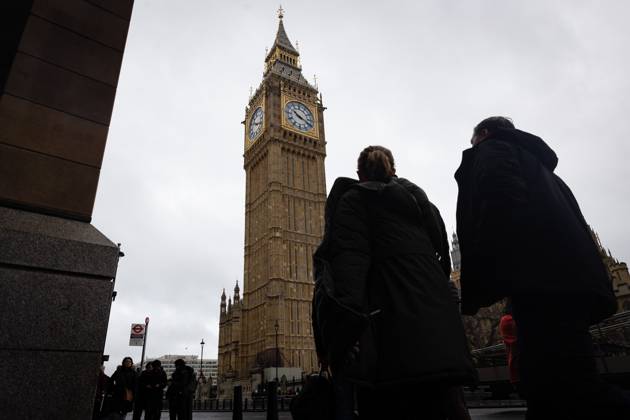February 22, 2024, London, United Kingdom: General view of the British Houses of Parliament in London. A motion of no confidence in House of Commons speaker Lindsay Hoyle has now been signed by more than 70 MPs after he broke with the convention to allow a vote on Labouris Gaza ceasefire amendment. London United Kingdom - ZUMAs197 20240222_aaa_s197_392 Copyright: xTejasxSandhux