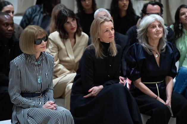 PFW Simon Jacquemus Medal Ceremony Anna Wintour and Delphine Arnault attending the Simon Jacquemus Chevalier de l ordre des Arts et des Lettres Medal Ceremony as part of Paris Fashion Week in Paris, France on March 02, 2024. Photo by Aurore Marechal ABACAPRESS.COM Paris France  Copyright: xMarechalxAurore ABACAx