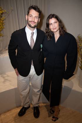 PFW Simon Jacquemus Medal Ceremony Simon Jacquemus and Laetitia Casta attending the Simon Jacquemus Chevalier de l ordre des Arts et des Lettres Medal Ceremony as part of Paris Fashion Week in Paris, France on March 02, 2024. Photo by Aurore Marechal ABACAPRESS.COM Paris France  Copyright: xMarechalxAurore ABACAx