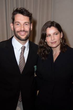 PFW Simon Jacquemus Medal Ceremony Simon Jacquemus and Laetitia Casta attending the Simon Jacquemus Chevalier de l ordre des Arts et des Lettres Medal Ceremony as part of Paris Fashion Week in Paris, France on March 02, 2024. Photo by Aurore Marechal ABACAPRESS.COM Paris France  Copyright: xMarechalxAurore ABACAx