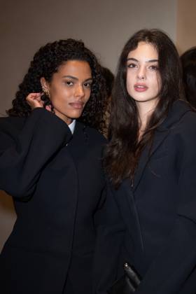 PFW Simon Jacquemus Medal Ceremony Tina Kunakey and Deva Cassel attending the Simon Jacquemus Chevalier de l ordre des Arts et des Lettres Medal Ceremony as part of Paris Fashion Week in Paris, France on March 02, 2024. Photo by Aurore Marechal ABACAPRESS.COM Paris France  Copyright: xMarechalxAurore ABACAx