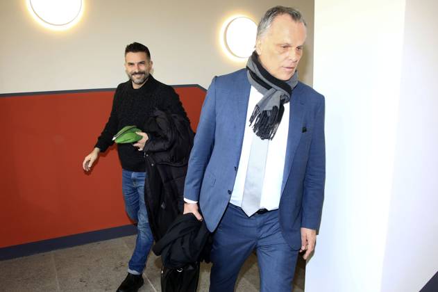 Bilder des Jahres 2024, Entertainment 03 März Entertainment Themen der Woche KW11 Marc Terenzi mit seinem Anwalt Andreas Hohnel bei der Gerichtsverhandlung wegen des Vorwurfs der sexuellen Belästigung einer 15-Jährigen gegen Marc Terenzi vor dem Amtsgericht Borna. Borna, 14.03.2024