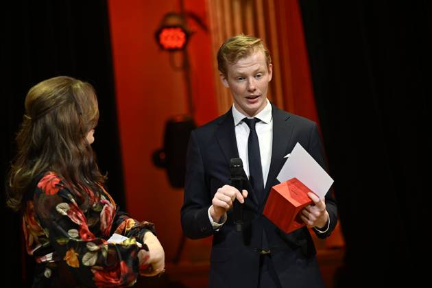 STOCKHOLM, SWEDEN 20240314 Maxim ThorÃ Bildbyran winner in the Sports Reporting category at the Picture of the Year Awards at Nalen in Stockholm STOCKHOLM SWEDEN x10050x  Copyright: xPontusxLundahl TTx ARETS BILD 2024 rvJNYTHo3LE