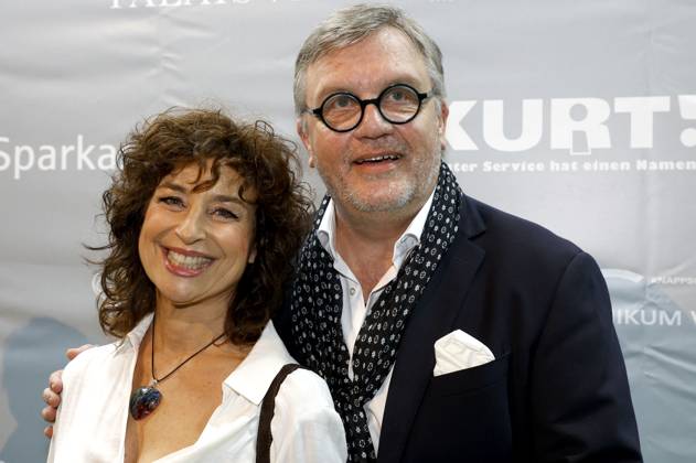 Isabel Varell und Hape Kerkeling bei der Verleihung des Comedy-Preises Recklinghäuser Hurz im Ruhrfestspielhaus. Recklinghausen, 18.03.2024