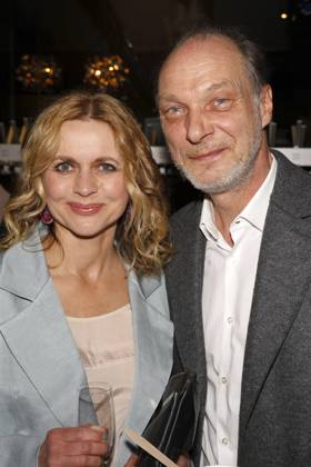 Christine Sommer mit Ehemann Martin Brambach bei der Verleihung des Comedy-Preises Recklinghäuser Hurz im Ruhrfestspielhaus. Recklinghausen, 18.03.2024