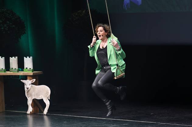 Steffi Neu bei der Verleihung des Comedy-Preises Recklinghäuser Hurz im Ruhrfestspielhaus. Recklinghausen, 18.03.2024