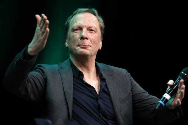Achim Hagemann Pawel Popolski bei der Verleihung des Comedy-Preises Recklinghäuser Hurz im Ruhrfestspielhaus. Recklinghausen, 18.03.2024
