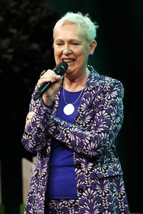 Lioba Albus bei der Verleihung des Comedy-Preises Recklinghäuser Hurz im Ruhrfestspielhaus. Recklinghausen, 18.03.2024