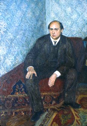 ARNOLD SCHOENBERG (1874-1951). Austrian composer. Oil on canvas, 1905-06, by Richard Gerstl.  Copyright: xGRANGERx xGRANGERx 0018542