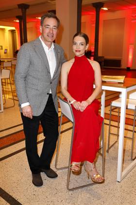 Jan Sosniok und Sina Martens bei der Verleihung vom Deutschen Hoerfilmpreis am 19.03.2024 in Berlin Deutscher Hoerfilmpreis 2024 in Berlin