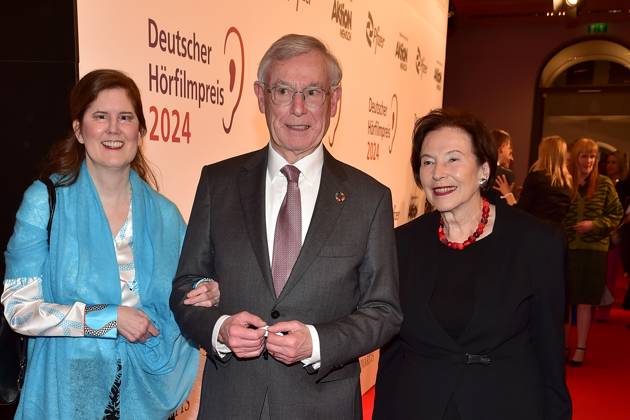 22. HörfilmPreis 2024 Eva Luise Köhler, DR. ULRIKE KRISTINA KÖHLER, Horst Köhler, Bundepräsident von 2004-2010 a.D. 22. Deutscher Hörfilmpreis 2024 in der Hauptstadtrepräsentanz der Deutschen Telekom in Berlin, am 19.03.2024