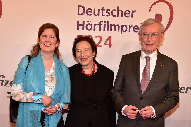 22. HörfilmPreis 2024 Eva Luise Köhler, DR. ULRIKE KRISTINA KÖHLER, Horst Köhler, 22. Deutscher Hörfilmpreis 2024 in der Hauptstadtrepräsentanz der Deutschen Telekom in Berlin, am 19.03.2024