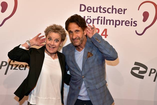 22. HörfilmPreis 2024 Tanja Schuhmann, Falk Willy-Wild 22. Deutscher Hörfilmpreis 2024 in der Hauptstadtrepräsentanz der Deutschen Telekom in Berlin, am 19.03.2024