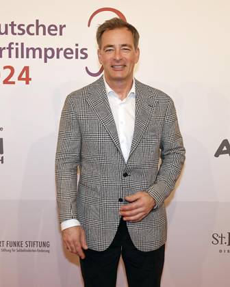 Jan Sosniok beim Deutschen Hoerfilmpreis 2024 in der Hauptstadtrepraesentanz der Deutschen Telekom Berlin.