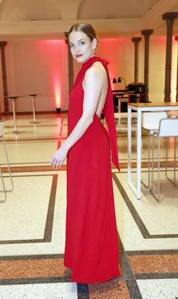 Sina Martens beim Deutschen Hoerfilmpreis 2024 in der Hauptstadtrepraesentanz der Deutschen Telekom Berlin.