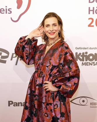 Nadine Heidenreich beim Deutschen Hoerfilmpreis 2024 in der Hauptstadtrepraesentanz der Deutschen Telekom Berlin.