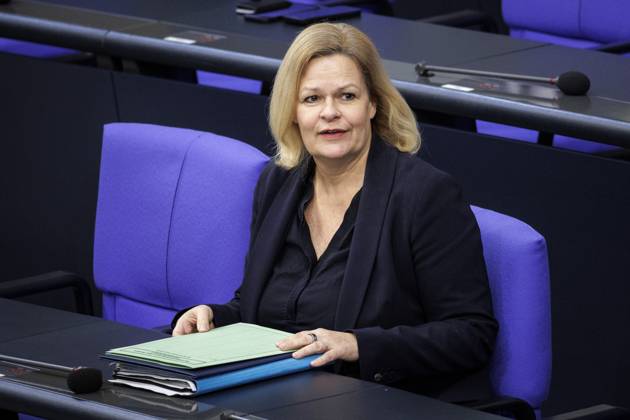 Nancy Faeser, Bundesministerin fuer Inneres und Heimat, aufgenommen im Rahmen einer Sitzung im Deutschen Bundestag. Berlin, 20.03.2024. Berlin Deutschland Copyright: xJaninexSchmitzxphotothek.dex
