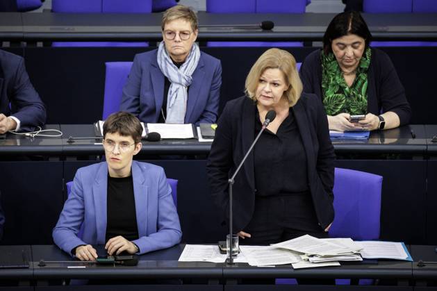 Nancy Faeser, Bundesministerin fuer Inneres und Heimat, aufgenommen waehrend der Regierungsbefragung. aufgenommen waehrend der Regierungsbefragung im Deutschen Bundestag. Berlin, 20.03.2024. Berlin Deutschland Copyright: xJaninexSchmitzxphotothek.dex