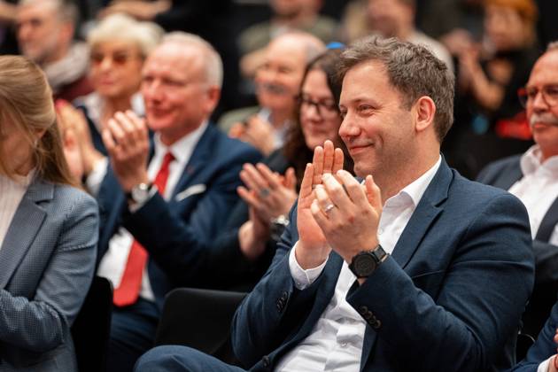 Lars Klingbeil, SPD, bei der Verleihung des Otto-Wels-Preises im Deutschen Bundestag, 20.3.2024, Bundestag, Reichstagsgebäude, Berlin, Deutschland