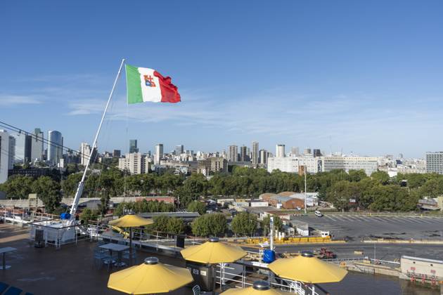 February 13, 2024, City Of Buenos Aires, City Of Buenos Aires, Argentina: Port of Buenos Aires from a cruise City Of Buenos Aires Argentina - ZUMAf135 20240213_aap_f135_004 Copyright: xJulietaxFerrariox