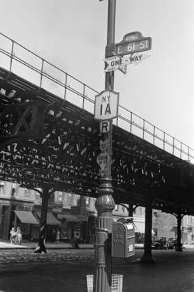 EVANS: NEW YORK CITY, 1938. The elevated train tracks along 2nd Avenue at 61st Street in New York, New York. Photograph by Walker Evans, 1938.  Copyright: xGRANGERx xGRANGERx 0268398
