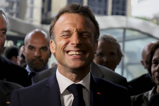 Bilder des Jahres 2024, News 03 März News Themen der Woche KW13 Arrival of President Emmanuel Macron at the Brazil-France Economic Forum in Sao Paulo Sao Paulo (SP), 03 27 2024 - FORUM BRAZIL FRANCE FIESP SP Arrival of the President of France, Emmanuel Macron to participate in the Brazil-France Economic Forum, at Fiesp on Avenida Paulista in Sao Paulo, this Wednesday March 27, 2024. (Foto: Leco Viana Thenews2 imago images) Arrival of President Emmanuel Macron at the Brazil-France Economic Forum in Sao Paulo  Copyright: xLecoxVianax