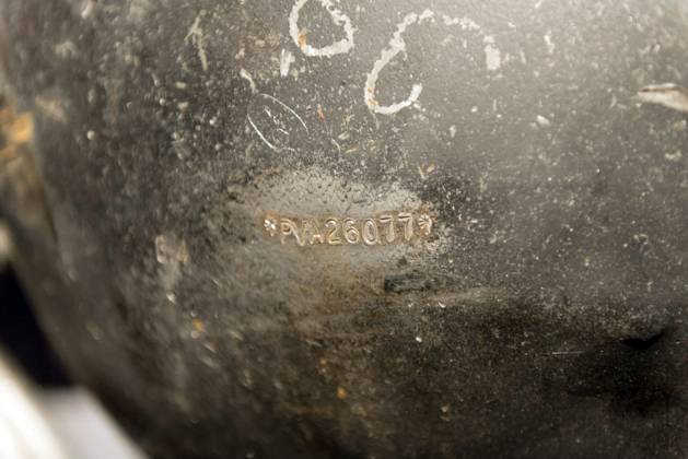 OKLAHOMA CITY BOMBING. The serial number on a Ryder truck axle that helped lead investigators to Timothy McVeigh after the bombing of the Alfred P. Murrah Federal Building in Oklahoma City, Oklahoma, 19 April 1995.  Copyright: xGRANGERx xGRANGERx 1031882