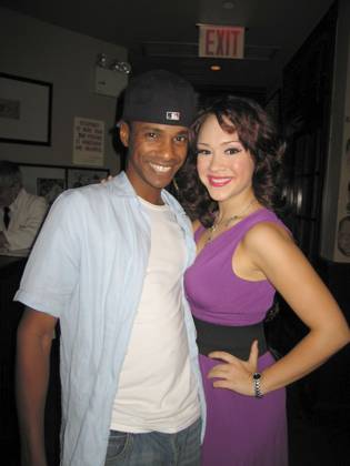 PARTY FOR CONSTANTINE MAROULIS AND DIANA DEGARMO TEVIN CAMPBELL AND DIANA DEGARMO FROM HAIRSPRAY AT A PARTY FOR CONSTANTINE MAROULIS AND DIANA DEGARMO HELD AT PALM WEST. NEW YORK CITY. 8 SEPTEMBER 2006. PICTURES BY , Credit:Aubrey Reuben Avalon 0542990506