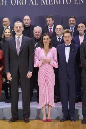 03-04-2024 Spain Queen Letizia and King Felipe attend the gold medals for Merit in the fine arts 2022 at the Cadiz congress palace in Cadiz. No Spain Â  Copyright: xPPEx