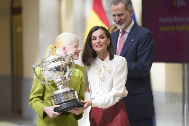 05-04-2024 Madrid Queen Letizia and King Felipe attend the 2022 national sports awards at the El Pardo palace in Madrid. No Spain Â  Copyright: xPPEx