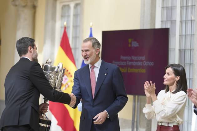 05-04-2024 Madrid Queen Letizia and King Felipe attend the 2022 national sports awards at the El Pardo palace in Madrid. No Spain Â  Copyright: xPPEx