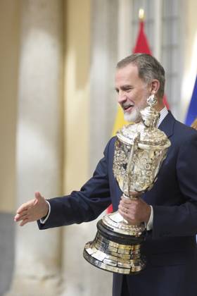 05-04-2024 Madrid King Felipe attend the 2022 national sports awards at the El Pardo palace in Madrid. No Spain Â  Copyright: xPPEx