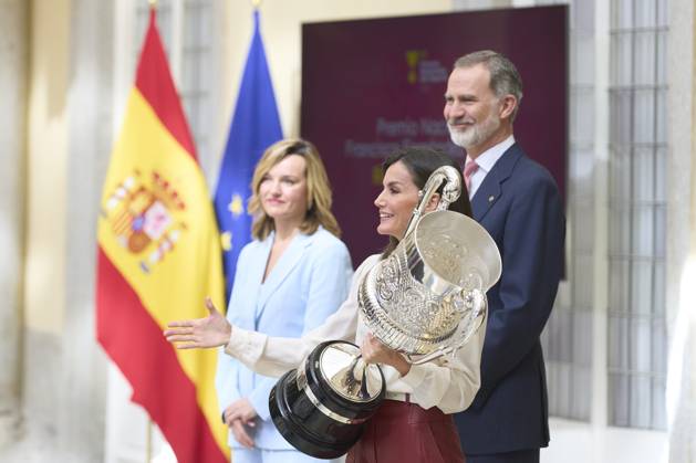 05-04-2024 Madrid Queen Letizia and King Felipe attend the 2022 national sports awards at the El Pardo palace in Madrid. No Spain Â  Copyright: xPPEx
