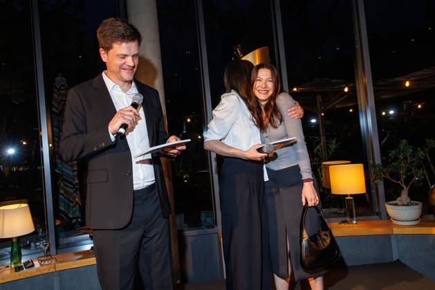 Die DEUTSCHE FILMAKADEMIE lädt zum Nominiertenabend des DEUTSCHEN FILMPREISES 2024 Benjamin Herrmann, Alexandra Maria Lara und Hannah Herzsprung beim Lola Nominiertenabend des Deutschen Filmpreises 2024 in der Bar Brass am 13.04.2024 in Berlin. Copyright: xEventpressxKochanx