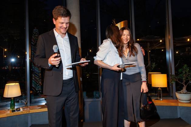 Die DEUTSCHE FILMAKADEMIE lädt zum Nominiertenabend des DEUTSCHEN FILMPREISES 2024 Benjamin Herrmann, Alexandra Maria Lara und Hannah Herzsprung beim Lola Nominiertenabend des Deutschen Filmpreises 2024 in der Bar Brass am 13.04.2024 in Berlin. Copyright: xEventpressxKochanx