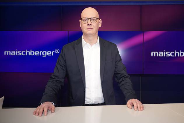 Matthias Deiß in der ARD-Talkshow maischberger im Studio Berlin Adlershof. Berlin, 17.04.2024