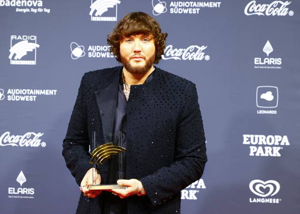 Rust, Germany - April 19, 2024: The 24th Radio Regenbogen Award at Europa-Park with James Arthur, Winner Artist International 2023 24th Radio Regenbogen Award at Europa-Park