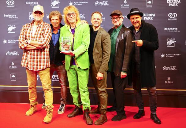 Rust, Germany - April 19, 2024: The 24th Radio Regenbogen Award at Europa-Park with Band Fury in the Slaughterhouse, Winner Lifetime 2023 24th Radio Regenbogen Award at Europa-Park