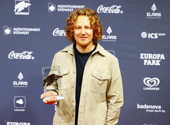 Rust, Germany - April 19, 2024: The 24th Radio Regenbogen Award at Europa-Park with Michael Schulte, Winner Artist National 2023 24th Radio Regenbogen Award at Europa-Park