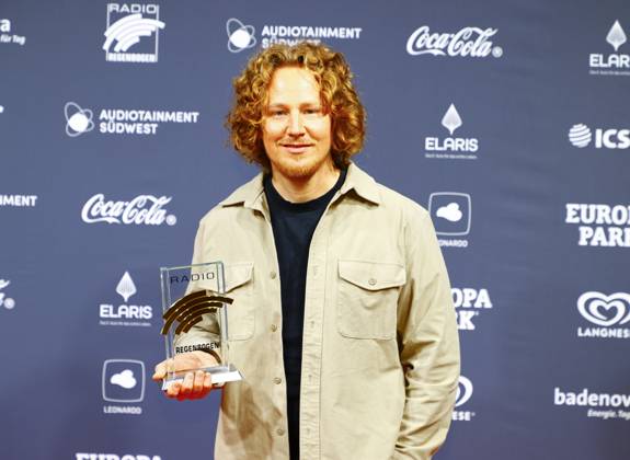 Rust, Germany - April 19, 2024: The 24th Radio Regenbogen Award at Europa-Park with Michael Schulte, Winner Artist National 2023 24th Radio Regenbogen Award at Europa-Park
