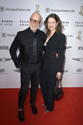 Simon Licht und Tina Rottensteiner bei der 19. Verleihung des Felix Burda Award 2024 im Hotel Adlon Kempinski. Berlin, 21.04.2024